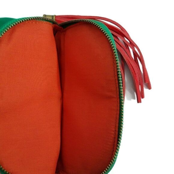 𝅺ECOTE Faux Leather Crossbody Shoulder Purse Kelly Green Tassel Chain Strap - Picture 5 of 8